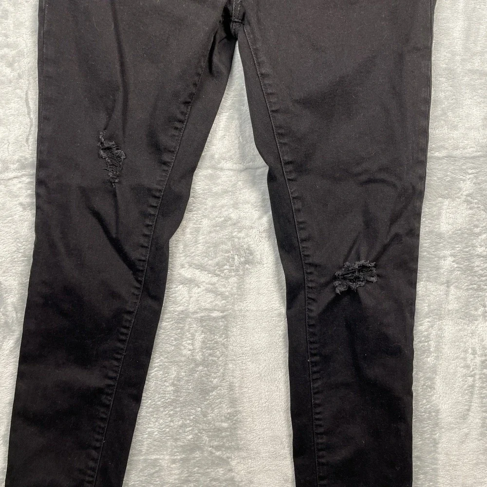Articles of Society Black Skinny Jeans Distressed Raw Hem Women's Size 30